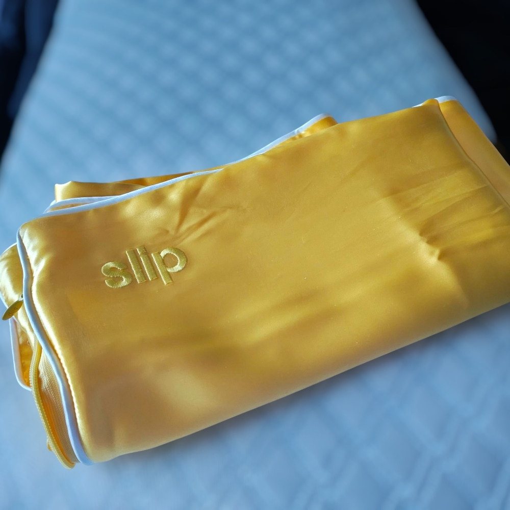 New Slip Silk Pillowcase Limoncello Yellow Real Silk King Size Pillowcase